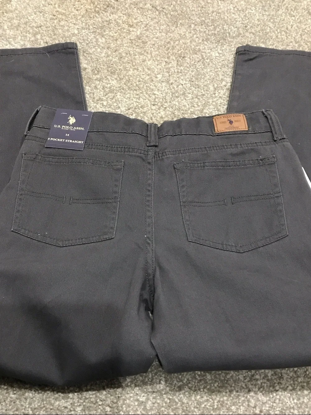U.S. Polo Assn. Men's Dark Gray Straight Jeans